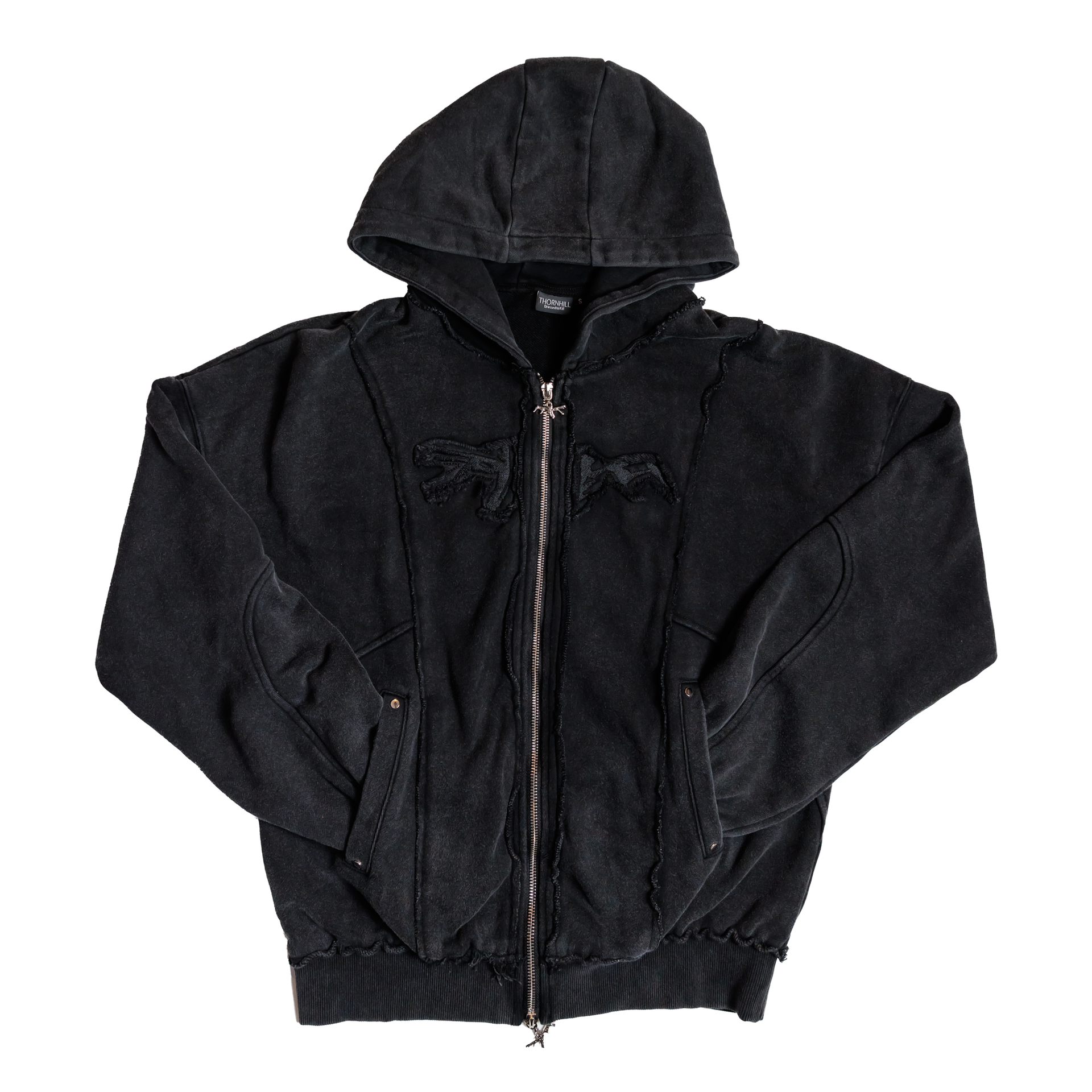 さらに100円引き◆ISTKUNST◆BAT HOOD ZIP UP bat hood zip up_charcoal - ISTKUNST